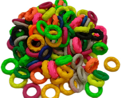 Kailash Pigeon Multicolor Rubber 60 Pcs Ring Bird Shoulder Guard(M)