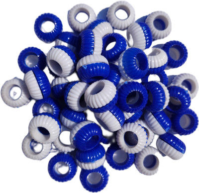 HITESH Pigeon foot Blue & White ring 20 pcs Bird Shoulder Guard(M)