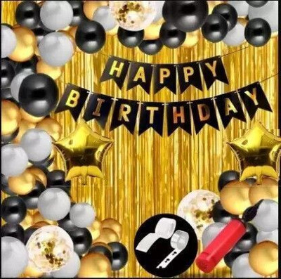 Kaliram & Sons Happy Birthday Decoration Kit 61 Pcs, for first birthday (Set of 61)