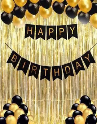 BBG BBG_Happy Birthday Decoration kit Combo - 33 Pcs for Birthday Decor (Set of 33)(Set of 33)
