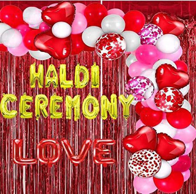 Shmaya new Haldi ceremony combo with love foil-pack of 62(Set of 62)