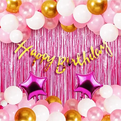 Events Framer EvFr Happy Birthday bunting Decoration kit Combo - 41 Pcs(Set of 59)