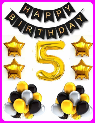 Acril Birthay Decorations Combo set(Set of 106)