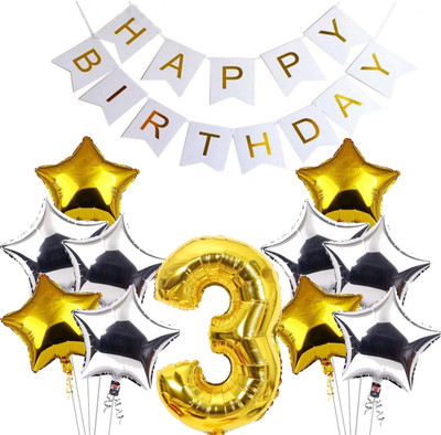 Decor Mart Birthay Combo Decorations 530(Set of 12)
