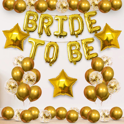 ZYOZI Bachelorette Party Decorations Kit-Banner,Balloons & Star Foil Balloons (44 PCS)
