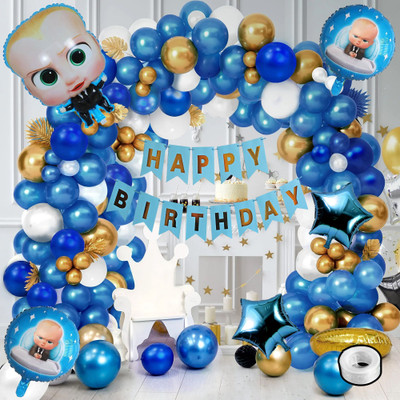 Choice Corner Birthday Decoration Kit Combo Boss Baby Theme For Party Decoration