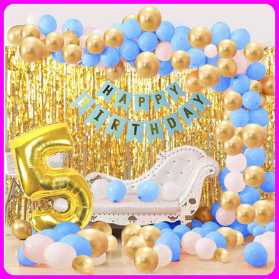 Acril Birthay Decorations Combo set(Set of 104)
