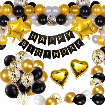 Raaz Baaz NEW-Happy birthday decoration kit combo- 50Pcs Set(Set of 50)