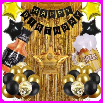 Acril Birthay Decorations Combo set