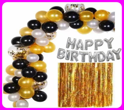Acril Birthay Decorations Combo set(Set of 64)