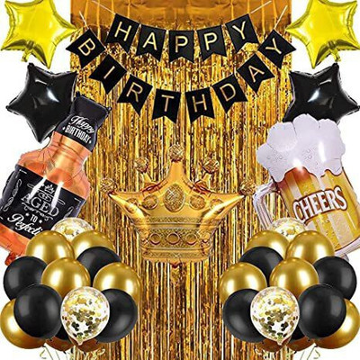 BBG BBG_Printed Happy Birthday Decoration kit Combo - 38 Pcs for Birthday Decor(Set of 38)