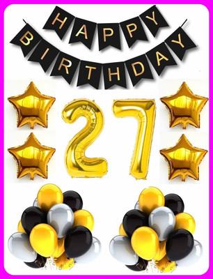Acril Birthay Decorations Combo set(Set of 107)