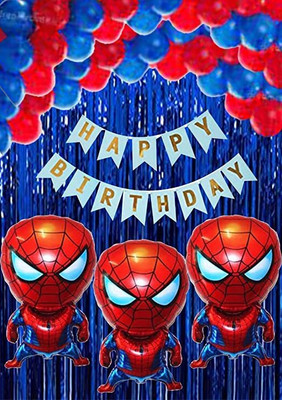 PARTY BREEZE spiderman theme birthday party combo set