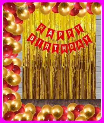 Acril Birthay Decorations Combo set(Set of 53)