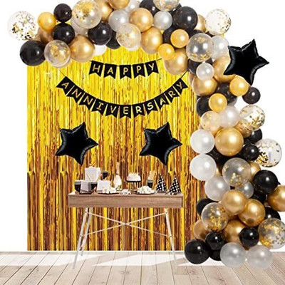 groovy dudz Anniversary Decoration kit Combo - 73 Pcs(Set of 73)