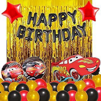 Raaz Baaz NEW-Printed Happy Birthday Decoration kit Combo 61 pcs for Birthday Decor(Set of 61)