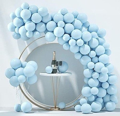Bloomsevent Blooms Event Pastel Blue Balloons Latex Party Balloons (Pack Of 50pc)(Set of 50)
