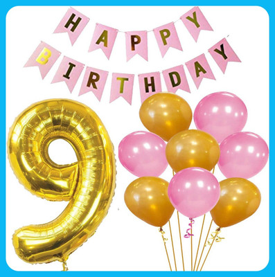 Acril Birthaday Celebration Decoration Combo(Set of 102)