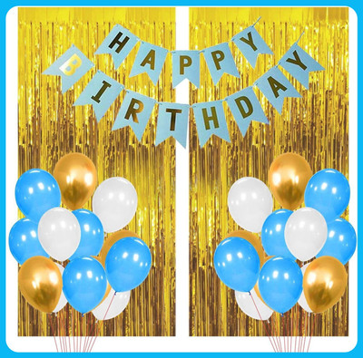 Acril Birthaday Celebration Decoration Combo(Set of 33)