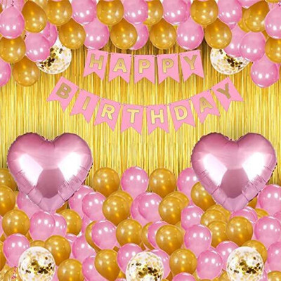 Rainy Decor New_Printed Happy Birthday Decoration kit Combo - 33 Pcs for Birthday Decor(Set of 33)