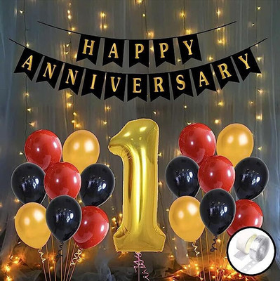 Events Framer EvFr Anniversary Decoration kit Light Combo - 55 Pcs for Birthday Decor(Set of 55)