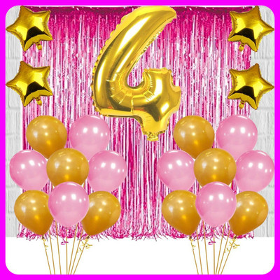 Acril Birthay Decorations Combo set(Set of 17)