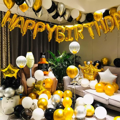 Prihit N-Happy Birthday Kit 58Pcs Set for Balloons s Items (Refer Second Image)(Set of 58)