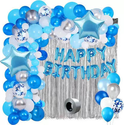 Prihit Printed Happy Birthday Decoration kit Combo - 41 pcs for Birthday Decor(Set of 41)