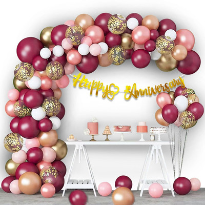 groovy dudz Anniversary Decoration Items - 63Pcs(Set of 63)