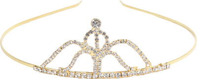 Quickoo Birthday Princess Crown Big (Gold) Head Band(Gold)