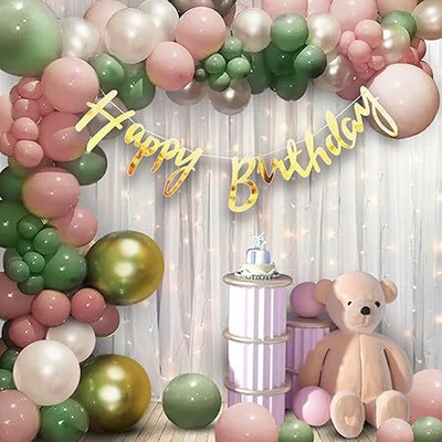popp fizz and decor Green balloon-031(Set of 69)