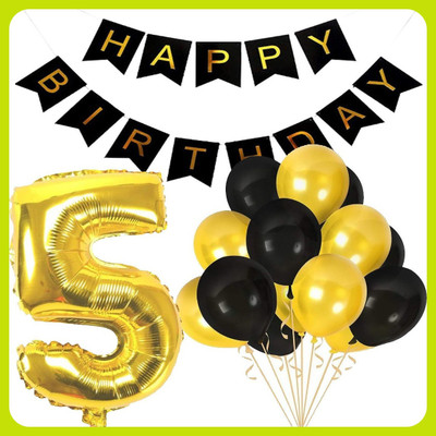Acril Birthday Combo Party Decoration Kit(Set of 12)