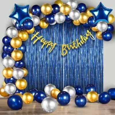 PARTY MIDLINKERZ Boys Happy Birthday Decoration kit Combo - 41 Pcs for Birthday Decor combo pack(Set of 42)