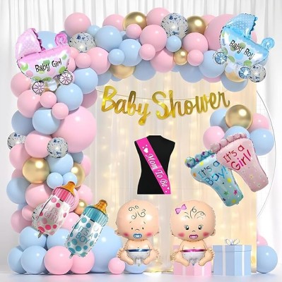 groovy dudz Baby Shower Decoration Items Set 55pcs Mom to be sash(Set of 55)