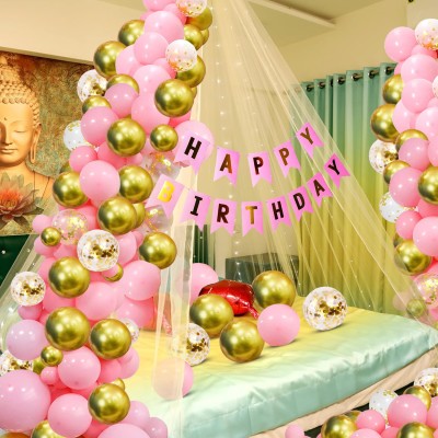 ZYOZI Cabana Tent Birthday Decorations Set | Birthday Decorations Set (Pack Of 37)