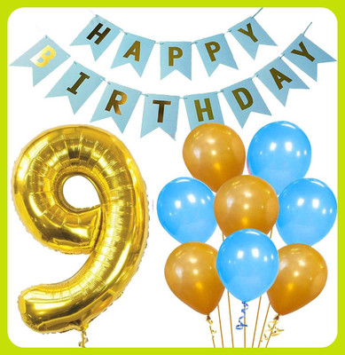 Acril Birthday Combo Party Decoration Kit(Set of 10)