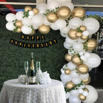 Gomicro Party Items Kit 53Pcs Happy Anniversary Party Set | Happy Anniversary(Set of 53)