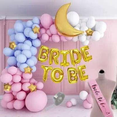 Tejal Trader Solid New-01-trader-Bridetobewithmoon_balloons_PBBS Balloon(Gold, Pack of 48)