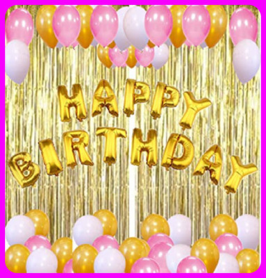 Acril Birthay Decorations Combo set(Set of 60)