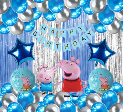 PARTY BREEZE peppa pig birthday decorations theme combo kit