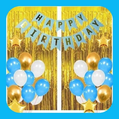 Acril Birthaday Celebration Decoration Combo(Set of 107)