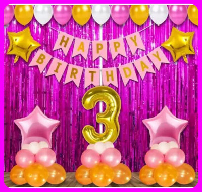 Acril Birthay Decorations Combo set