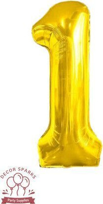 DECOR SPARKS Number Foil Balloon(Set of 1)