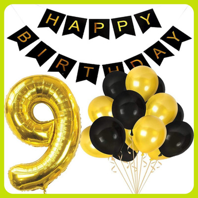 Acril Birthday Combo Party Decoration Kit(Set of 102)
