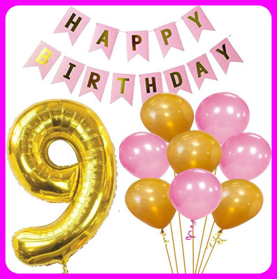 Acril Birthay Decorations Combo set(Set of 52)