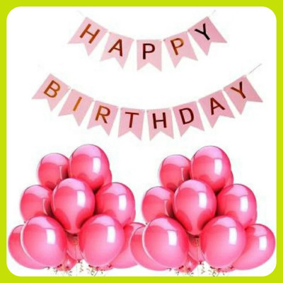 Acril Birthday Combo Party Decoration Kit(Set of 51)