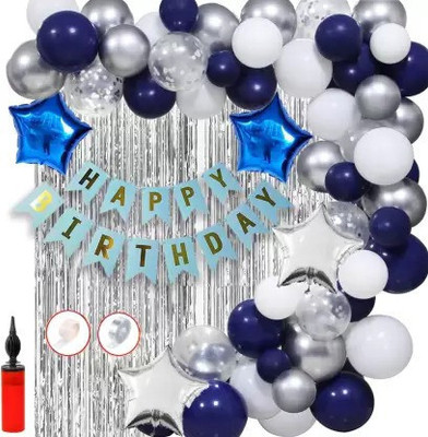 Kapoor stores Printed Happy Birthday Decoration kit Combo - 61 Pcs for Birthday Decor(Set of 61)