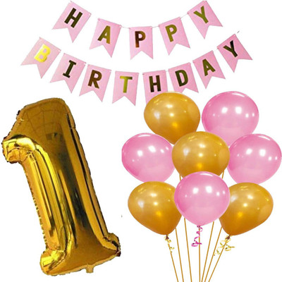Decor Mart Birthay Combo Decorations 588(Set of 52)