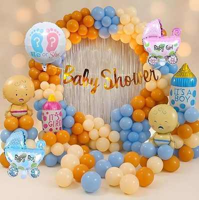 AERLOONZILLA Baby Shower Decoration Items Set-55Pcs(Set of 55)