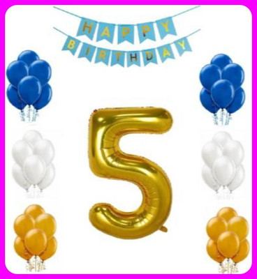 Acril Birthay Decorations Combo set(Set of 52)